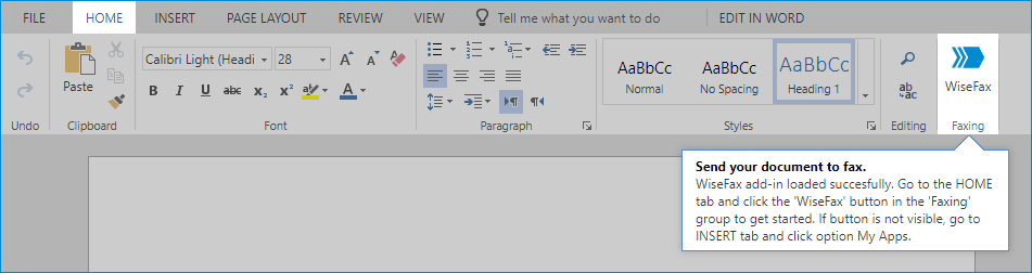 Send fax from Office 365 with WiseFax