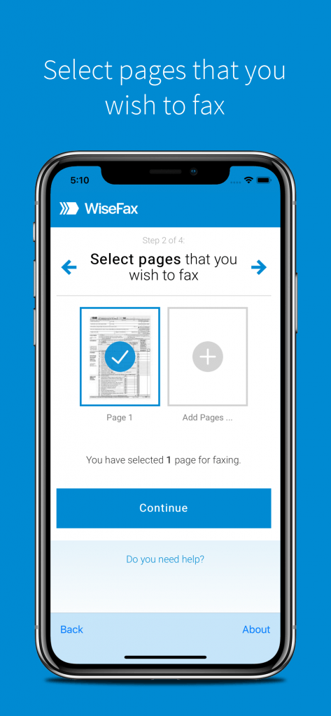 Fax with WiseFax iOS