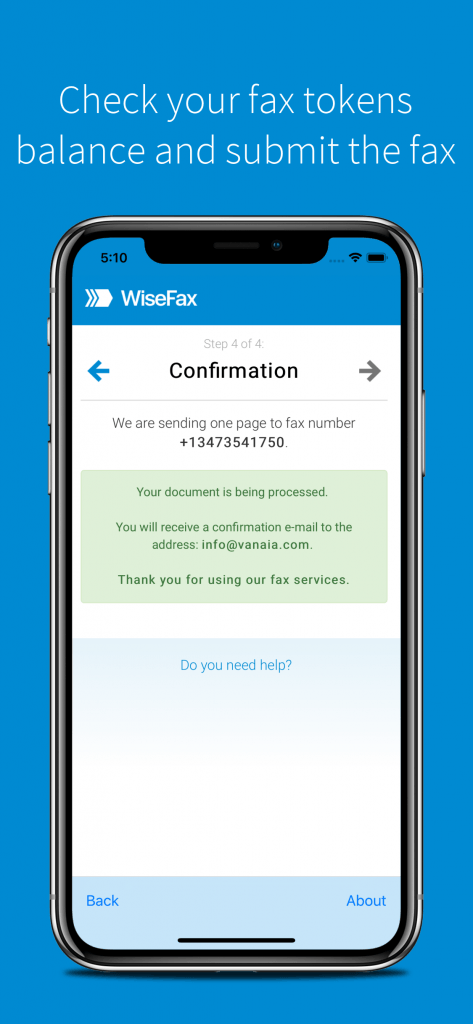 Fax with WiseFax iOS