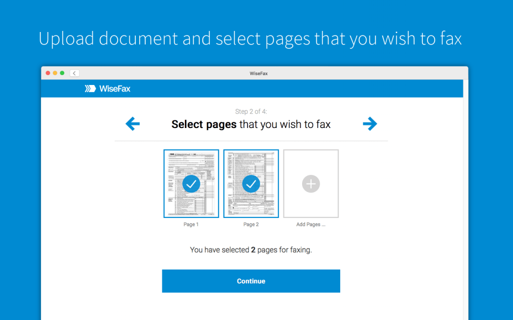 Fax Form 2848 with WiseFax