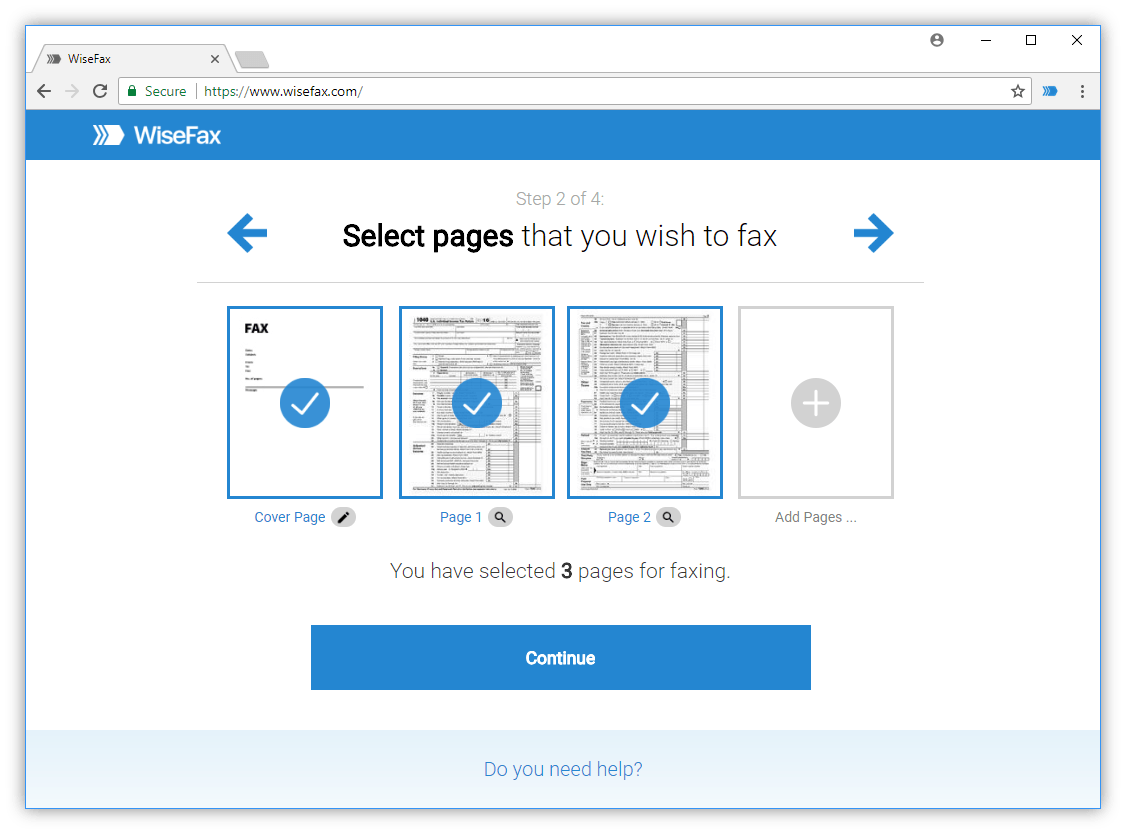 Editing documents and send encrypted secure fax with WiseFax