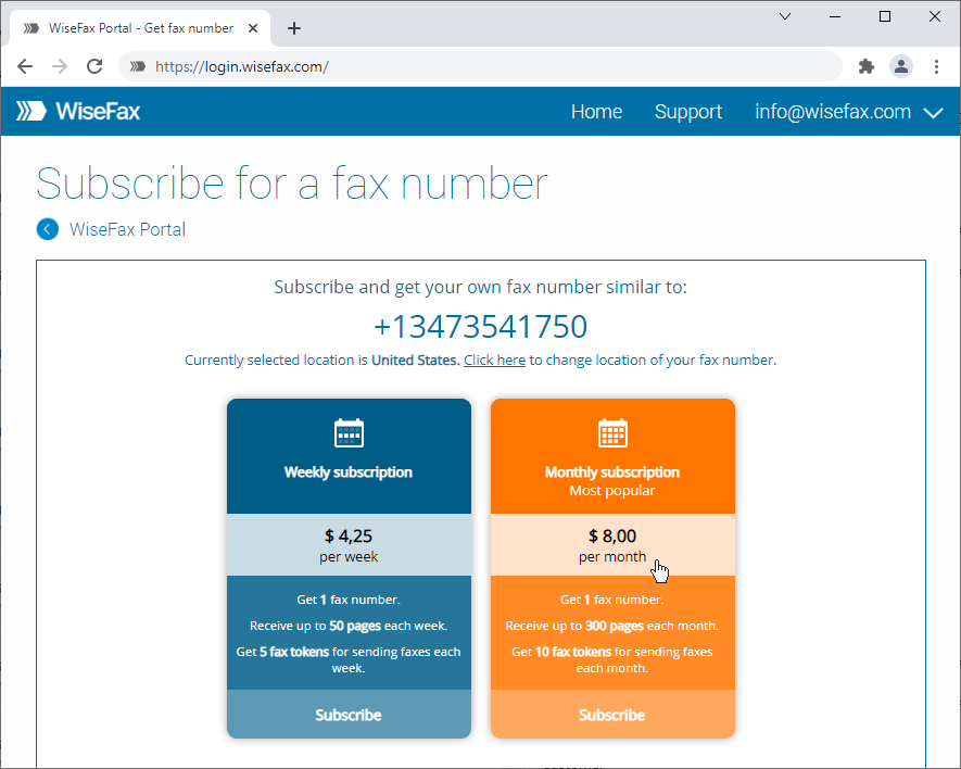 Fax Without a Fax Machine - Receive Fax on WiseFax Fax Number