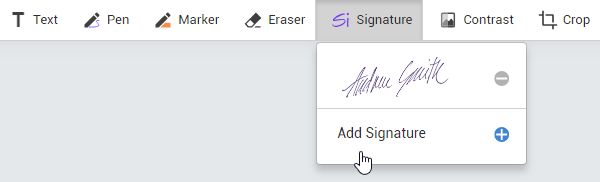 Add signature